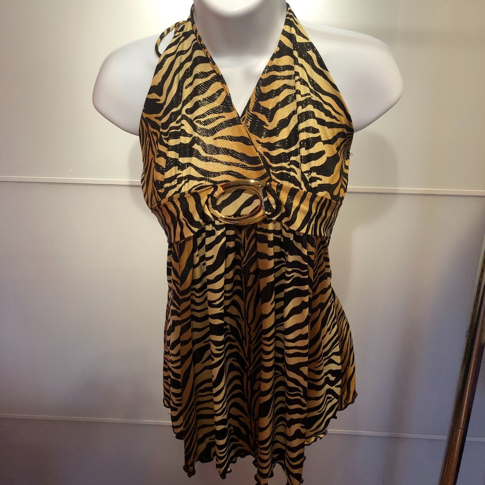 Halter Top Animal print
